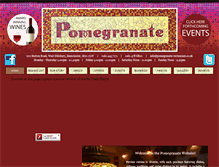 Tablet Screenshot of pomegranate-restaurant.co.uk